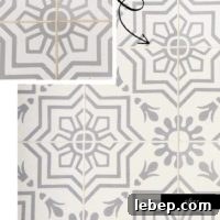 DIY Homemade Grout Cleaner That Actually Works 5 Top right picture tile with dirty grout. Main photo: tile with clean gorut