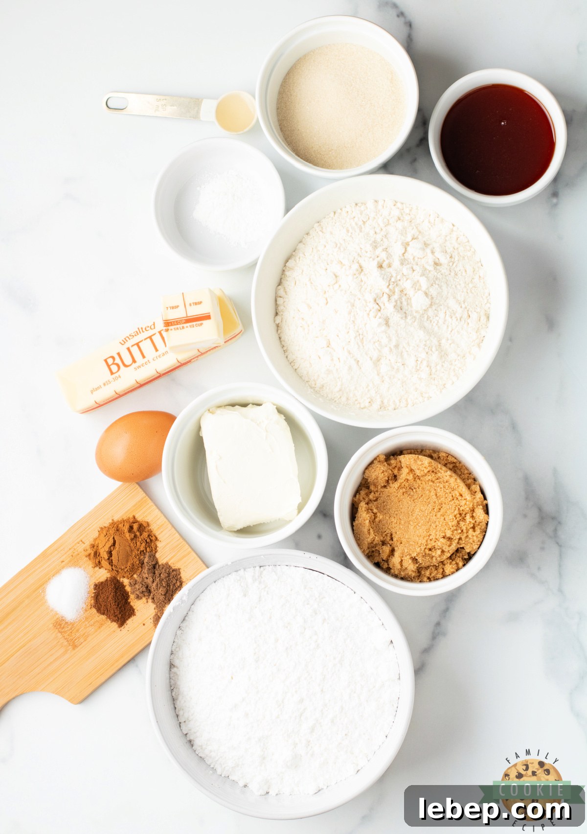 Ingredients in Apple Cider Snickerdoodle Cream Pies recipe.