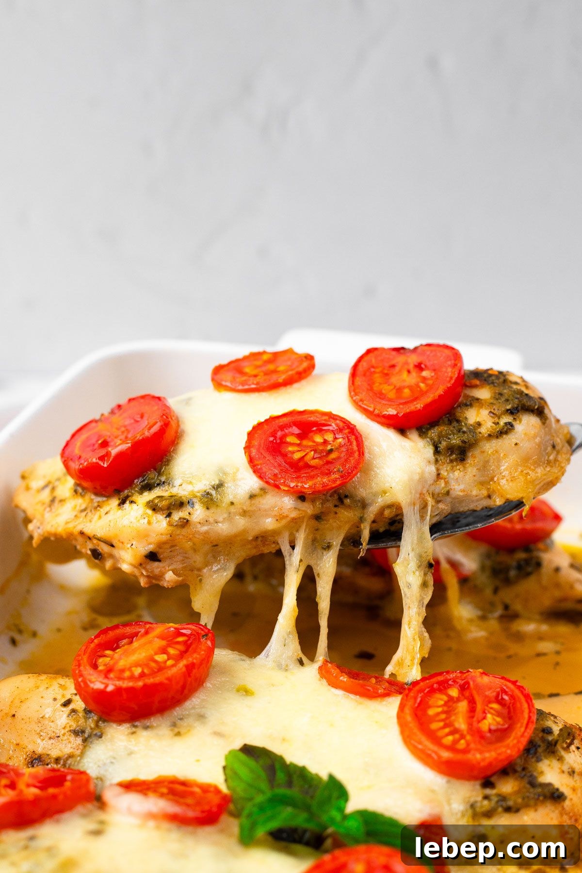 Baked Pesto Mozzarella Chicken