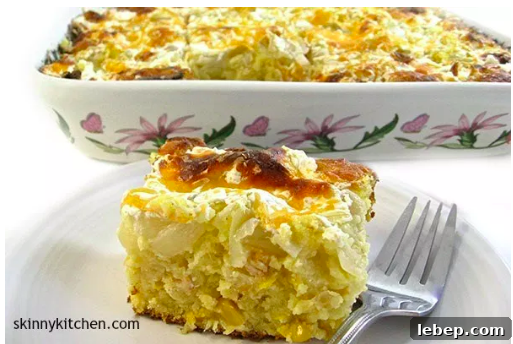 Decadent cornbread casserole
