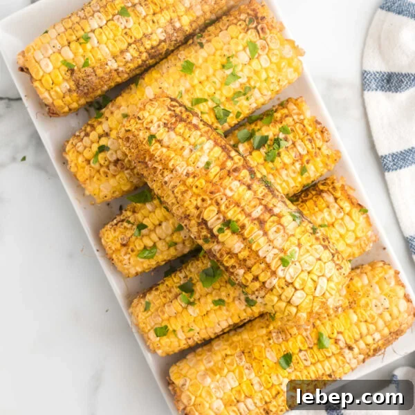 Smoked Baked Potatoes Recipe: Crispy Skin, Smoky Flavor 12 Corn on the cob on a platter