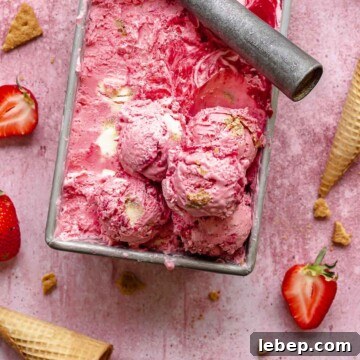 Scoops of ice cream in a loaf pan.