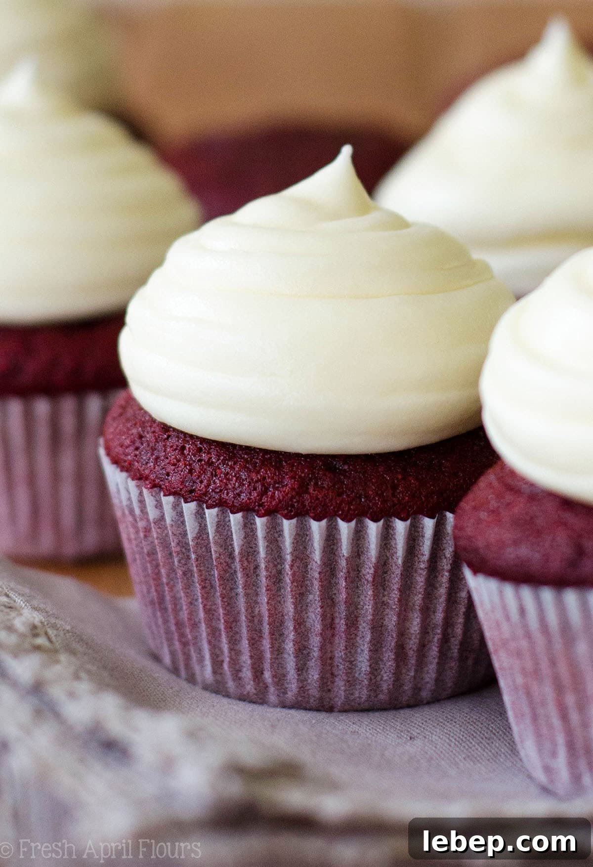 30+ Irresistible Red Velvet Recipes for Cakes, Cookies & More 3 Red Velvet Cupcakes with Cream Cheese Frosting: Fluffy and tangy cupcakes topped with a sweet cream cheese frosting. A cupcake classic!