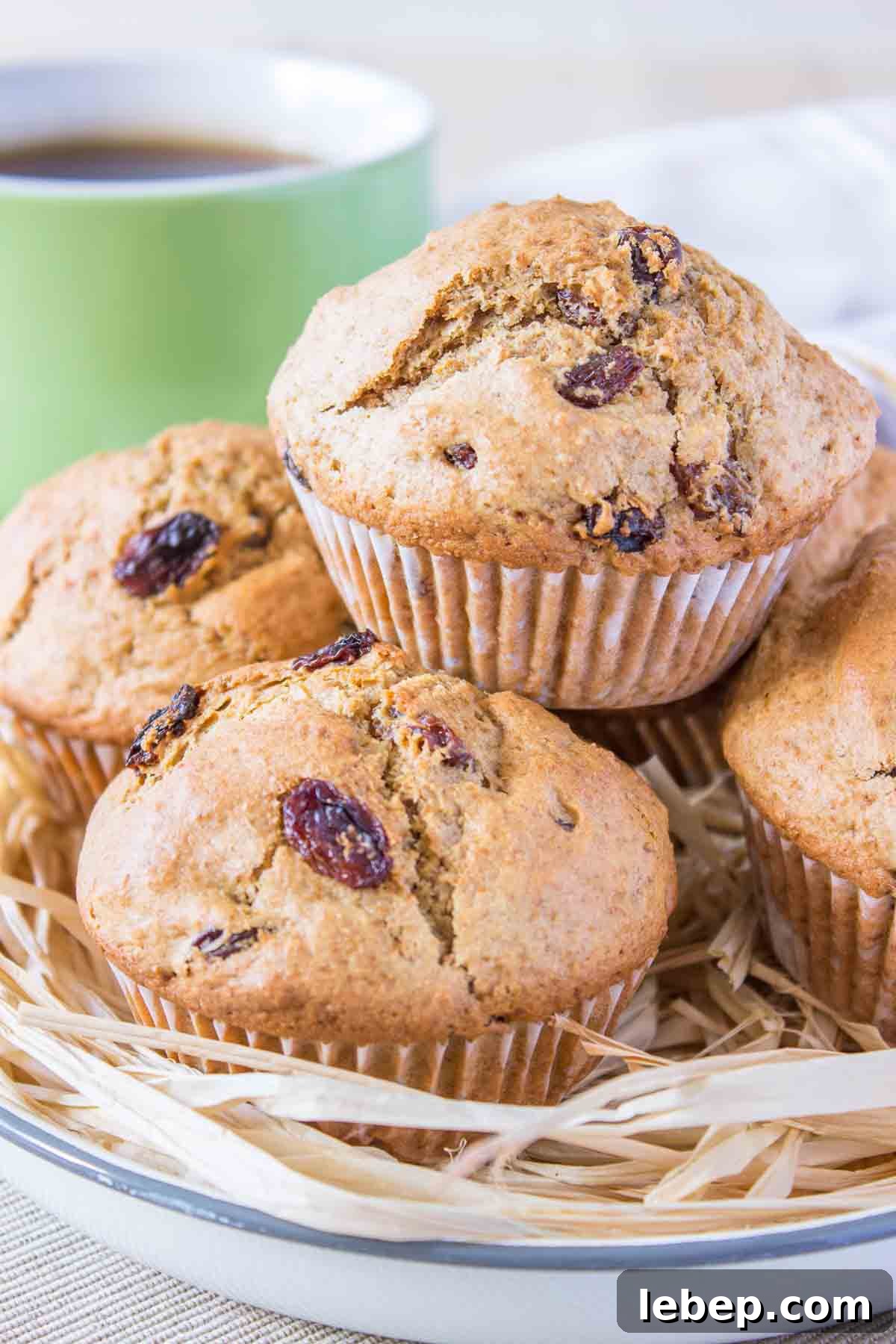 Irish Soda Bread Muffins: Classic St. Patrick’s Day Recipe 6 Irish Soda Bread Muffins stacked on a plate