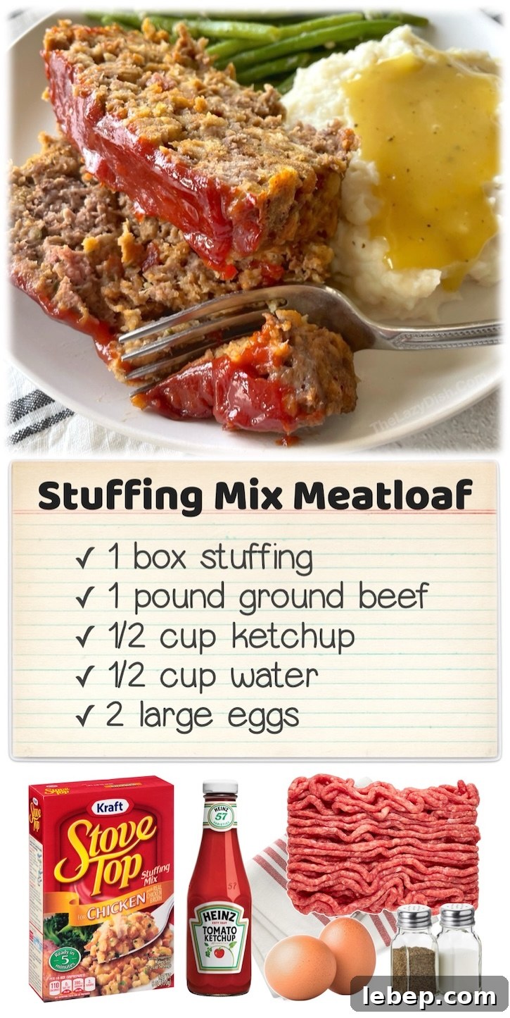 36 Family Dinner Ideas Kids and Picky Eaters Will Love 20 Stuffing Mix Meatloaf | The easiest and yummiest way to make meatloaf! Even your picky kids will love this simple dinner idea. It's the ultimate comfort food served with mashed potatoes and the veggies of your choice.