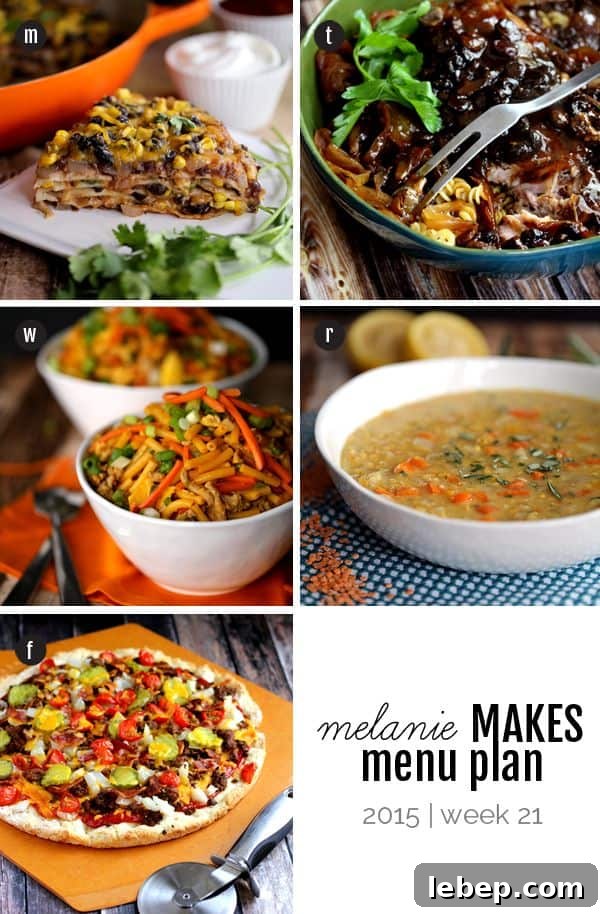 Melanie’s Week 21 Meal Plan 2015 2 Melanie Makes Menu Plan 2015 - Week 21