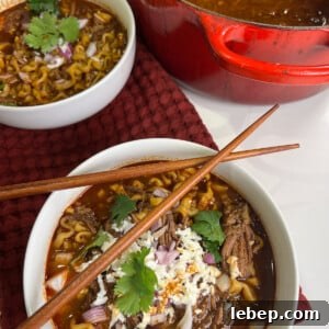 Birria Ramen Recipe: Rich Mexican Beef Ramen Bowl 4 Birria Ramen bowl