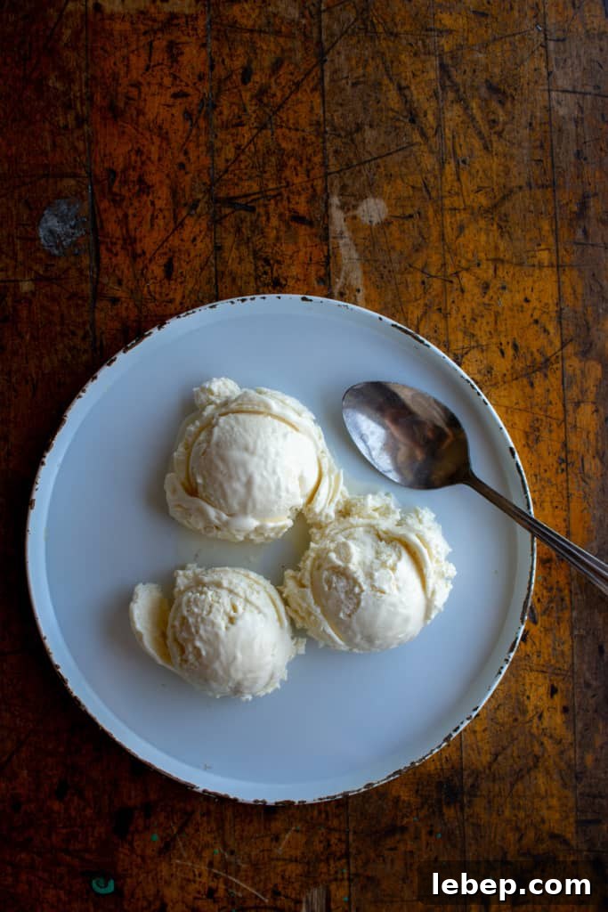 No-churn vanilla cream cheese ice cream: rich, creamy, and simple. img 8287 1