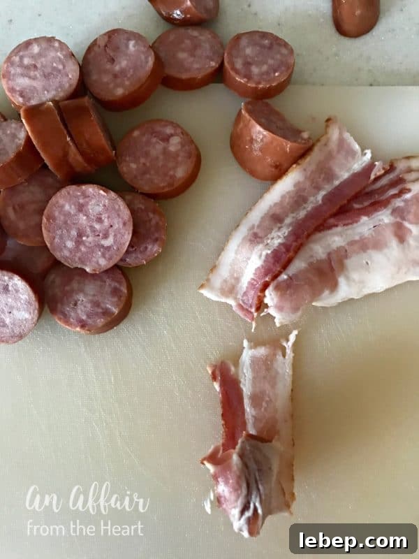 Aloha Bacon-Wrapped Pineapple Sausage Bites 8 Aloha Bacon Wrapped Sausage Bites