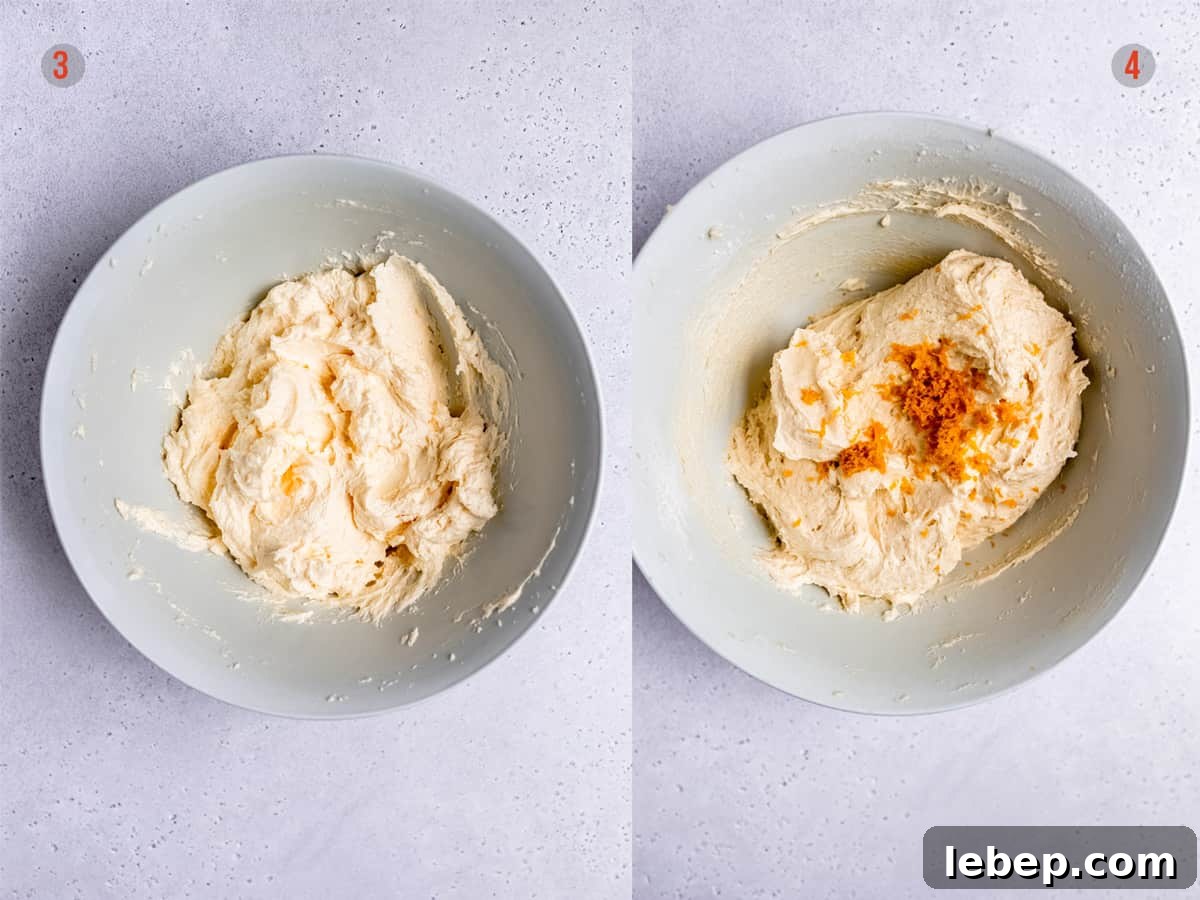 Orange Drizzle Cake Recipe with Zesty Glaze 5 orange drizzle cake batter in a bowl with Aldi ingredients