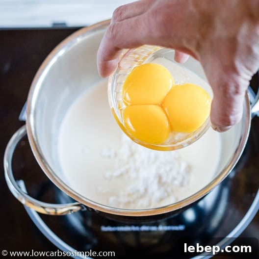 Sugar-Free Vanilla Frosting Recipe That Actually Tastes Amazing 5 Adding Egg Yolks | Low-Carb, So Simple