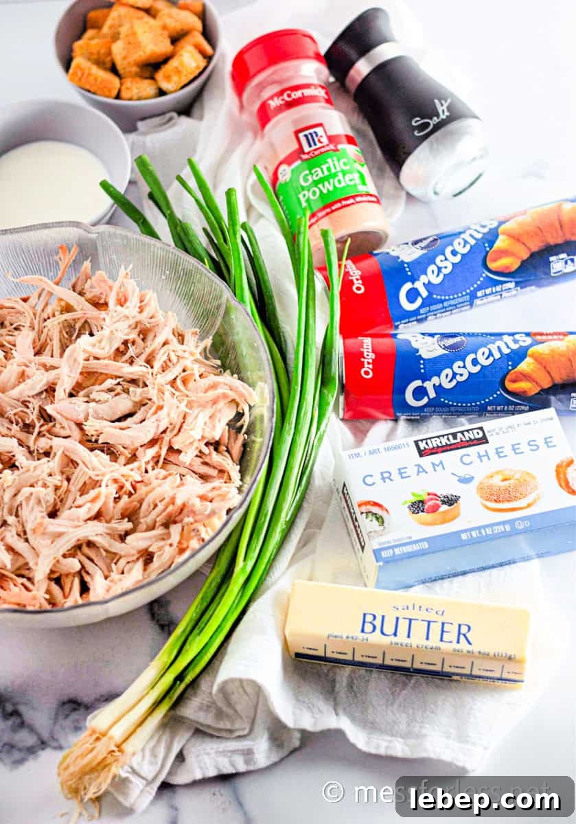 Cheesy Chicken Crescent Bake with Puff Pastry Squares 5 Ingredients for Chicken Crescent Squares