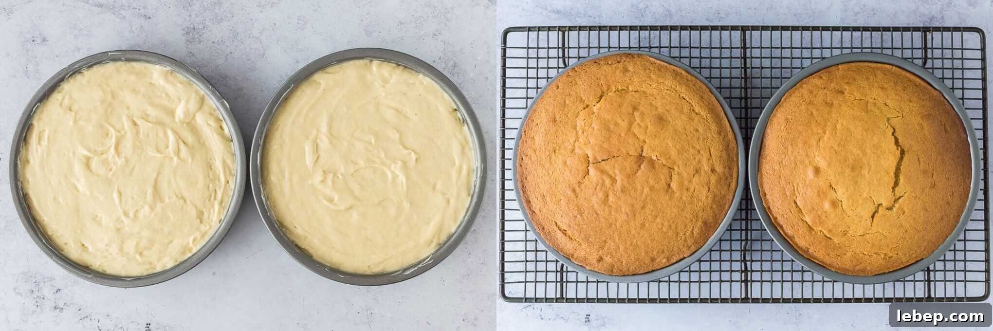 step 2 - baking the cakes