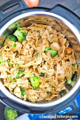 instant pot chicken broccoli pasta